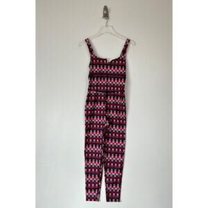 Free People Movement Loose Control Jumpsuit in Check NWT